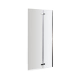 Nuie Square Fixed Bath Screen With Hinge - 5mm Glass (H1400 x W750-760mm) ERSS1