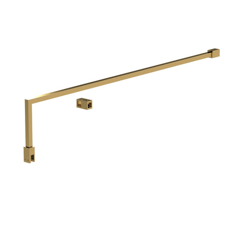 Nuie Wetroom Screen Additional Support Bar Brushed Brass FIX025