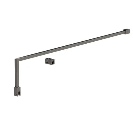 Nuie Wetroom Screen Additional Support Bar Brushed Pewter FIX027