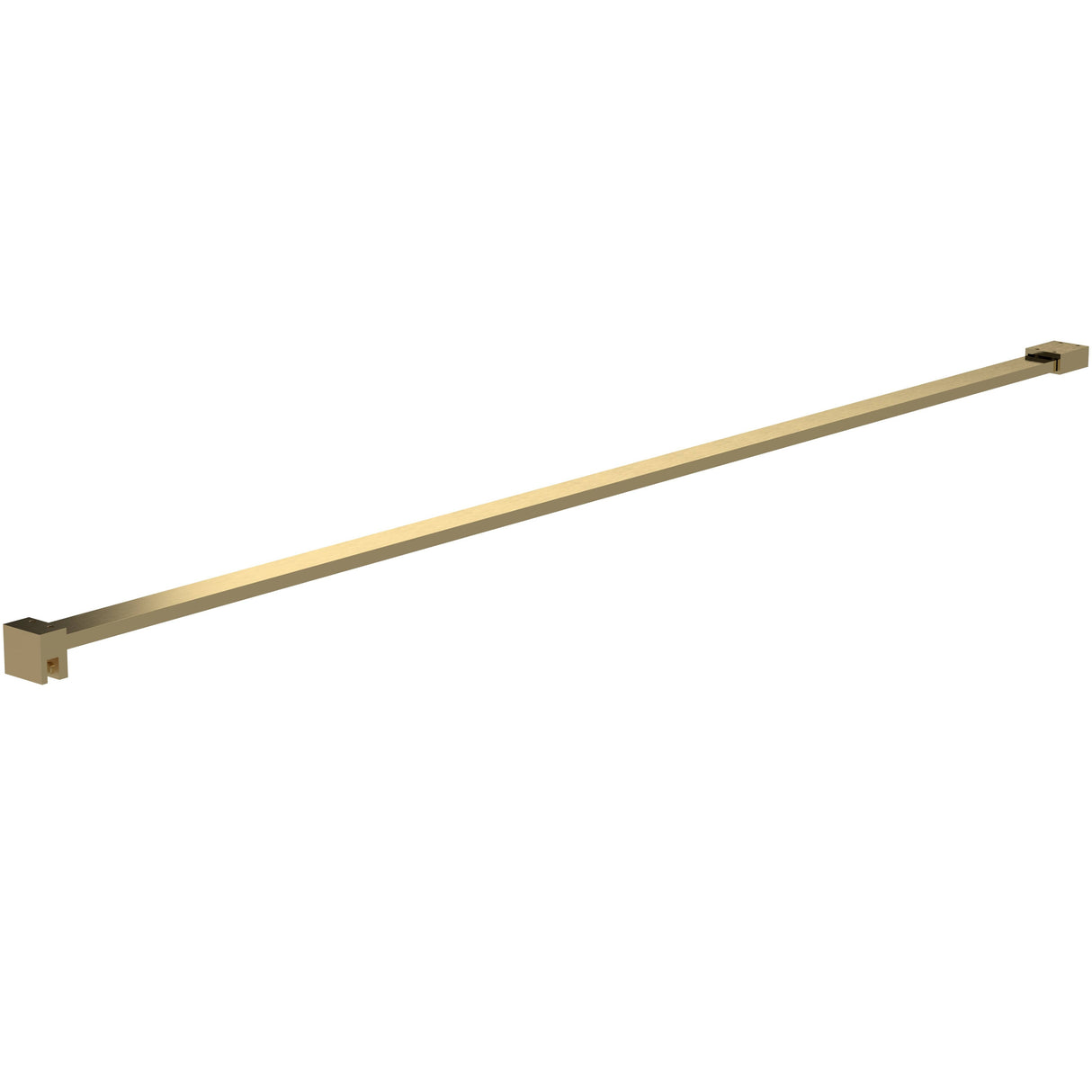Hudson Reed Wetroom Screen Flat Support Bar Brushed Brass FIX080