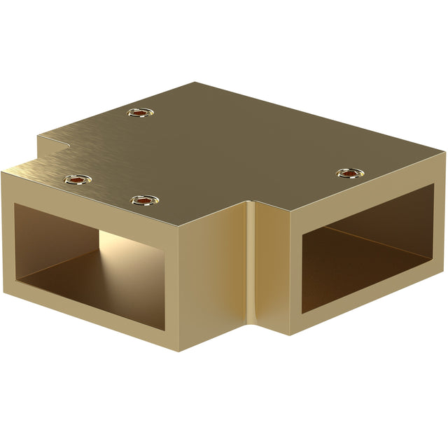 Hudson Reed Wetroom Screen Flat Support Bar T Joining Piece Brushed Brass FIX081