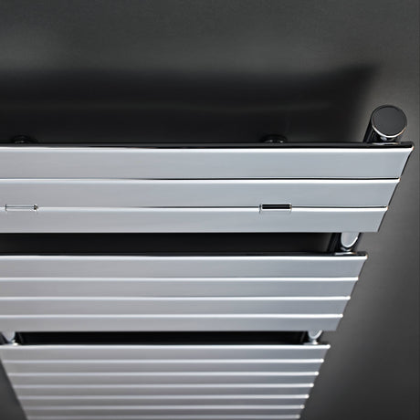 Chrome heated towel rail