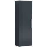 Nuie Deco 1 Door Wall Hung Tall Storage Unit W400mm Soft Black FLT1462