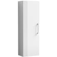 Nuie Deco 1 Door Wall Hung Tall Storage Unit W400mm Satin White FLT162