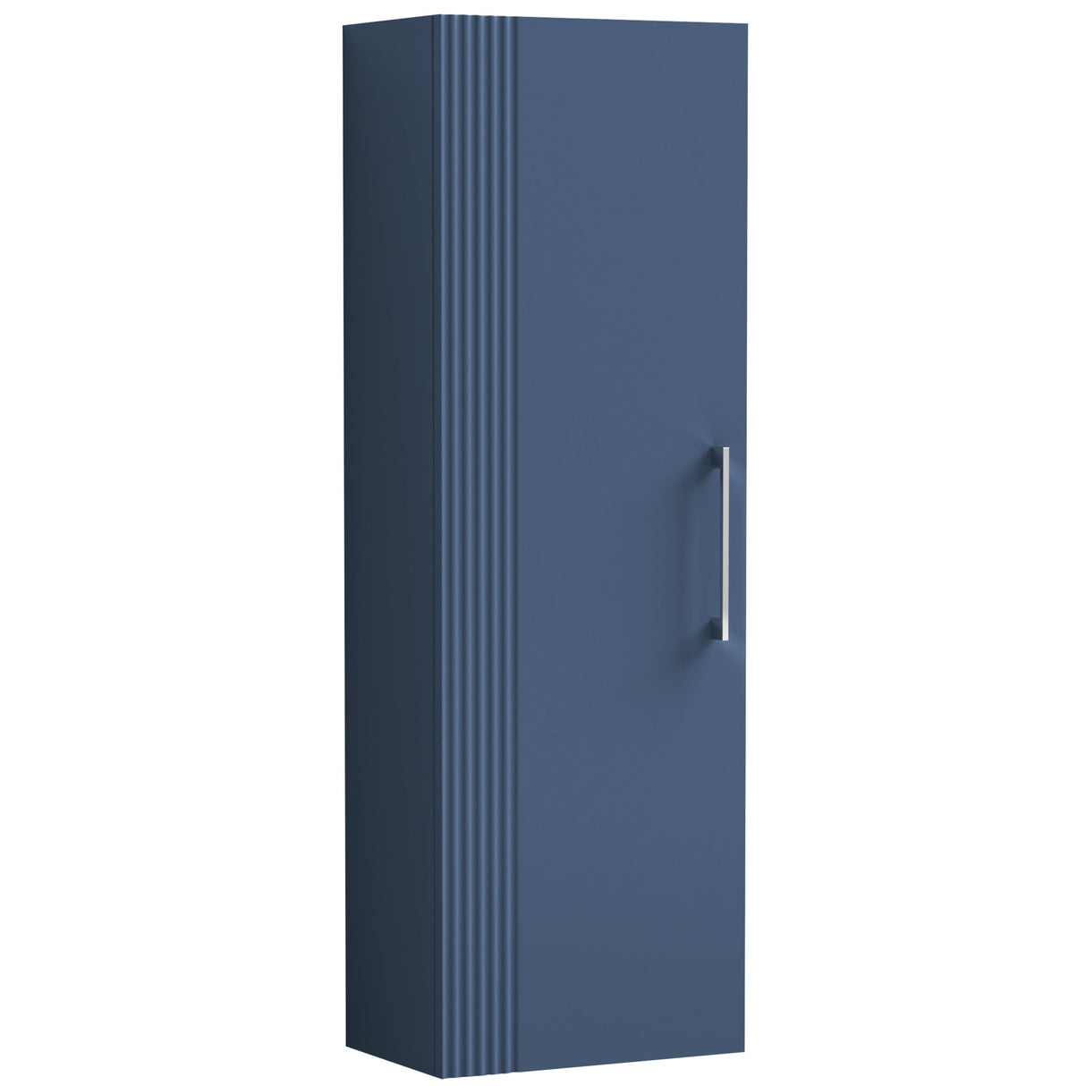 Nuie Deco 1 Door Wall Hung Tall Storage Unit W400mm Satin Blue FLT362