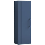 Nuie Deco 1 Door Wall Hung Tall Storage Unit W400mm Satin Blue FLT362