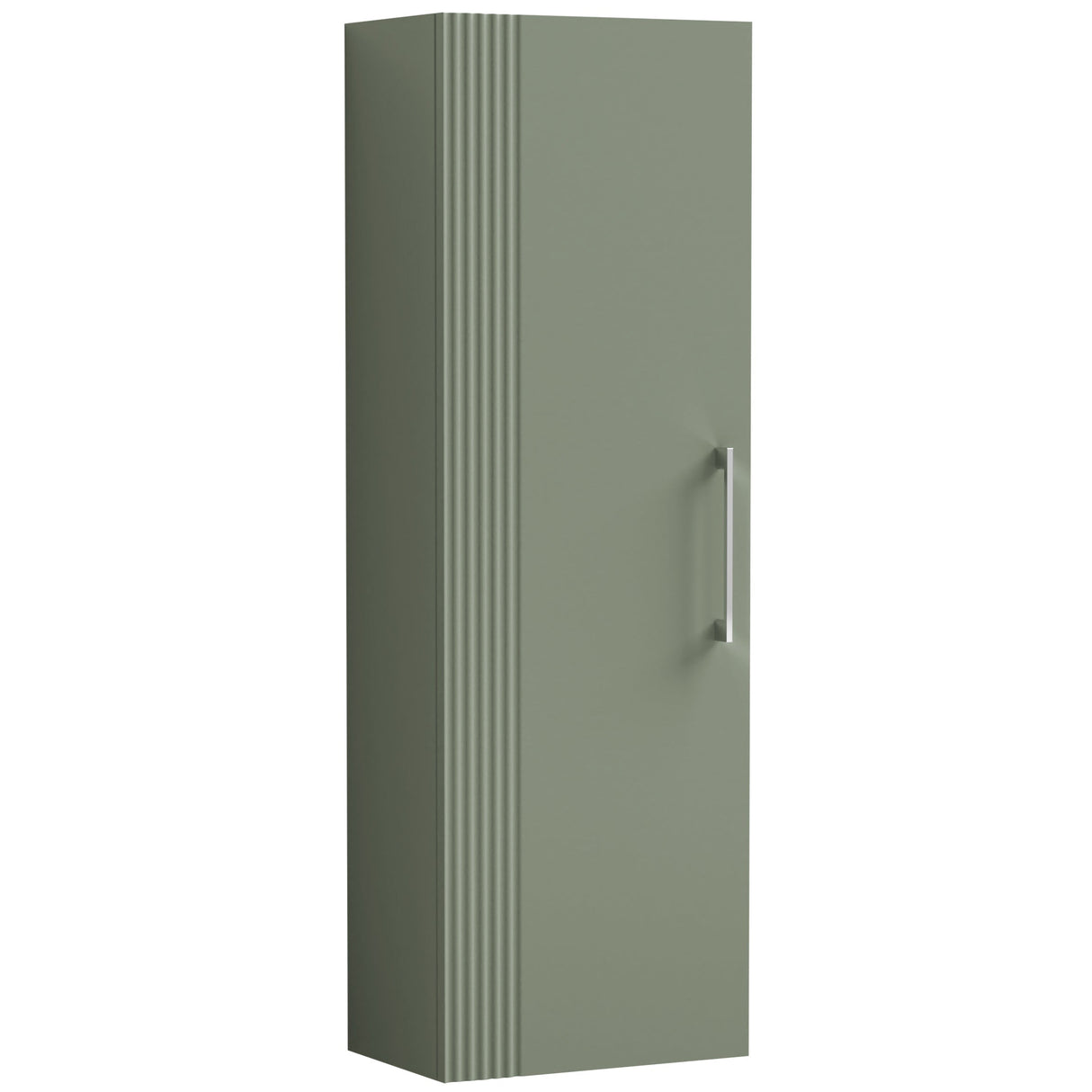 Nuie Deco 1 Door Wall Hung Tall Storage Unit W400mm Satin Green FLT862