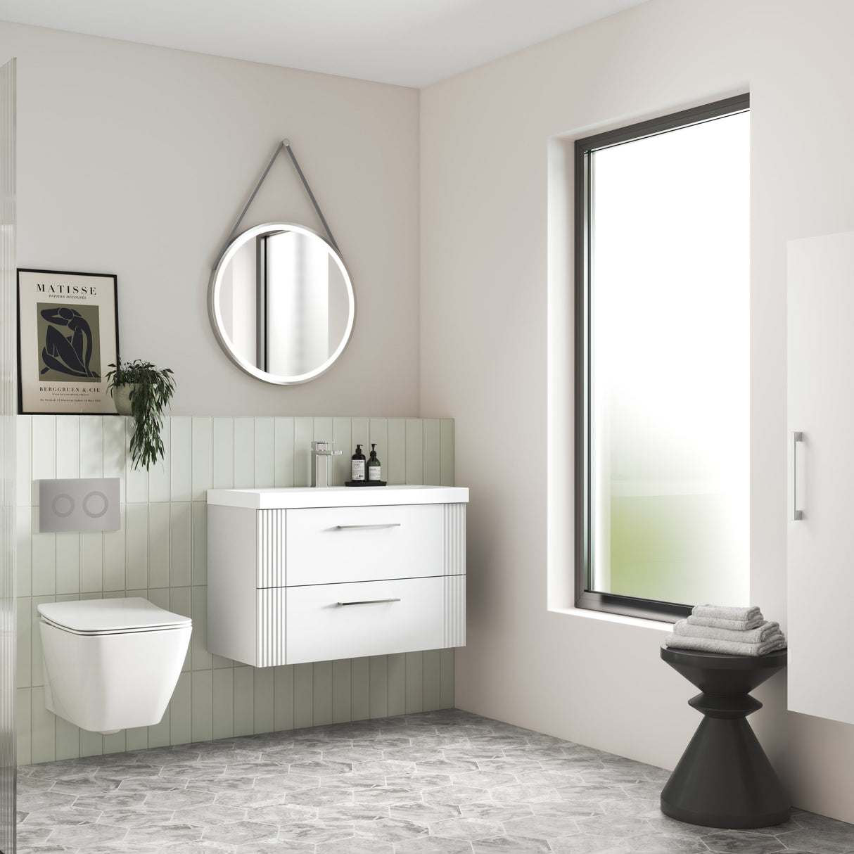 Nuie Deco Furniture Satin White LS