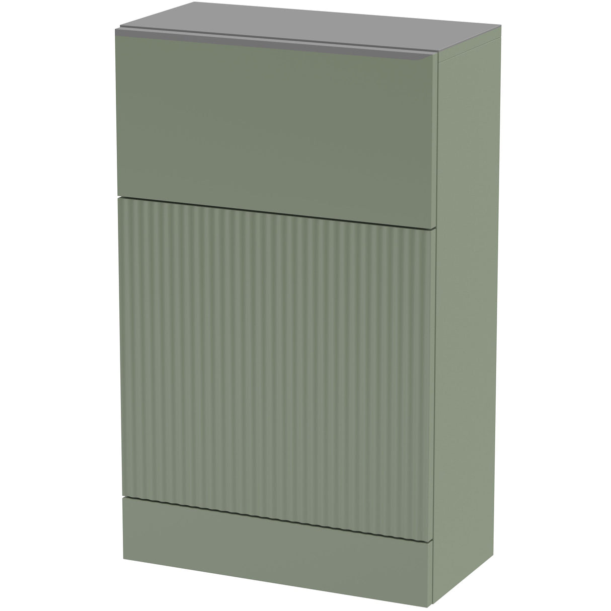 Hudson Reed Fluted WC Unit W500mm Satin Green FLU841