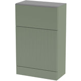 Hudson Reed Fluted WC Unit W500mm Satin Green FLU841
