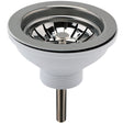 Nuie Kitchen Sink Waste Strainer 90mm - Brushed Nickel FW613