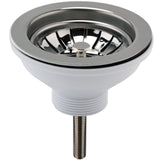 Nuie Kitchen Sink Waste Strainer 90mm - Brushed Nickel FW613