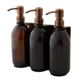 Gold Triple Wall Mounted Soap Dispenser