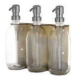 Gold Triple Wall Mounted Soap Dispenser