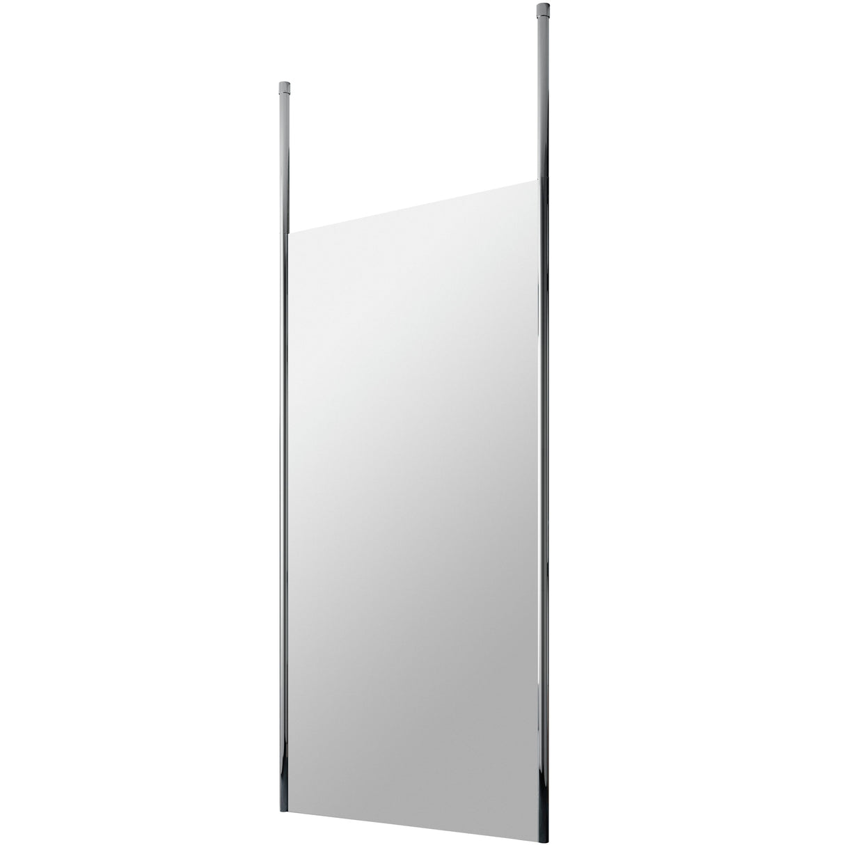 Hudson Reed 8mm Freestanding Wetroom Screen With Ceiling Posts Chrome GPCP090