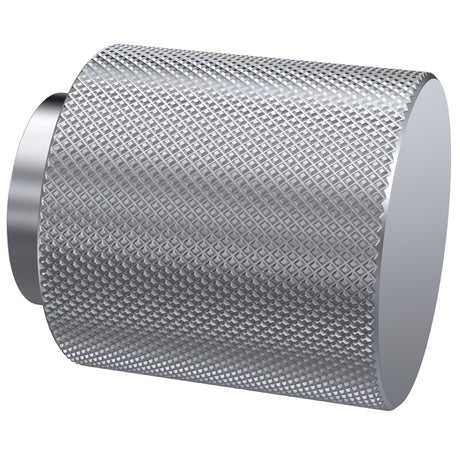 Nuie Knurled Door Knob Satin Silver H014