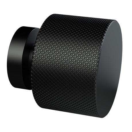 Nuie Knurled Door Knob Black H214