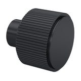 Nuie Fluted Door Knob Matt Black H217