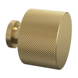 Nuie Knurled Door Knob Brushed Brass H314