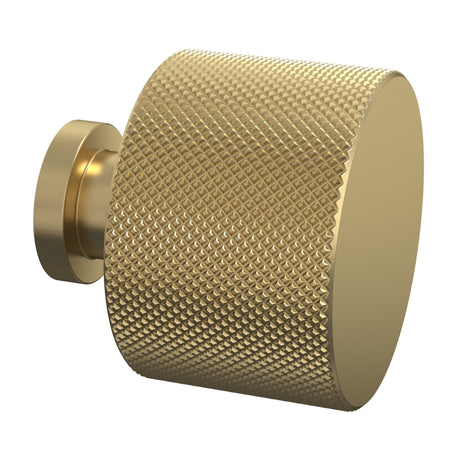 Nuie Knurled Door Knob Brushed Brass H314