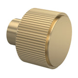 Nuie Fluted Door Knob Brushed Brass H317