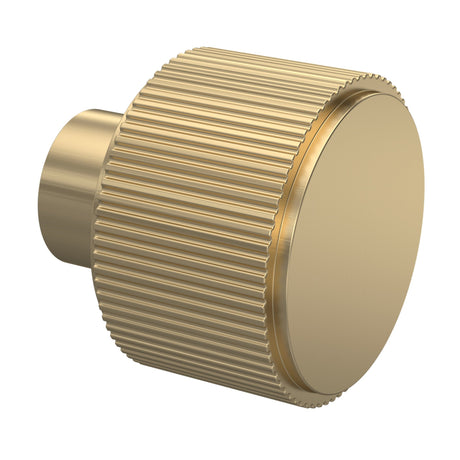 Nuie Fluted Door Knob Brushed Brass H317