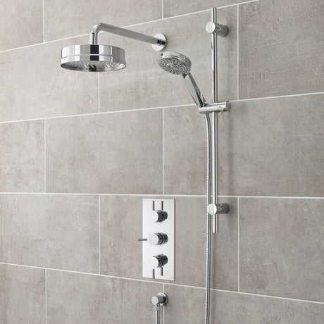 Nuie 8" Tec Fixed Head Shower 195mm Chrome HEAD01 LS2