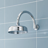 Nuie 8" Apron Fixed Head Shower 200mm Chrome HEAD21 LS1