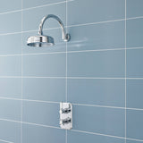 Nuie 8" Apron Fixed Head Shower 200mm Chrome HEAD21 LS2