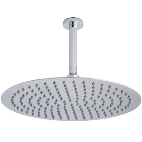 Hudson Reed Round Fixed Head Shower & Ceiling Arm 400mm Dia. Chrome HEAD46A