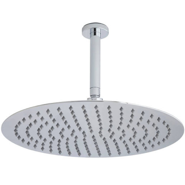 Hudson Reed Round Fixed Head Shower & Ceiling Arm 400mm Dia. Chrome HEAD46A