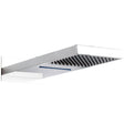 Hudson Reed Rectangular Waterfall Fixed Head Shower 500x200mm Chrome HEAD48