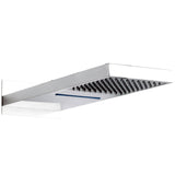 Hudson Reed Rectangular Waterfall Fixed Head Shower 500x200mm Chrome HEAD48