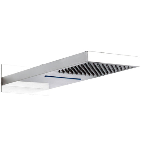 Hudson Reed Rectangular Waterfall Fixed Head Shower 500x200mm Chrome HEAD48