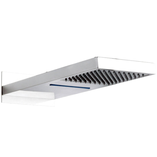 Hudson Reed Rectangular Waterfall Fixed Head Shower 500x200mm Chrome HEAD48