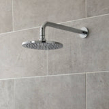 Nuie Round ABS Fixed Head Shower 200mm Chrome HEAD49 LS1