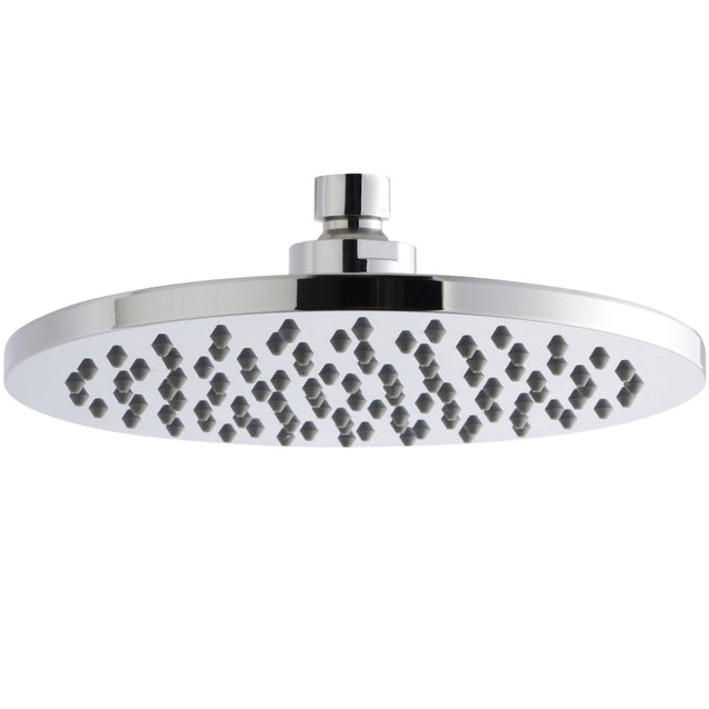 Nuie Round ABS Fixed Head Shower 200mm Chrome HEAD49