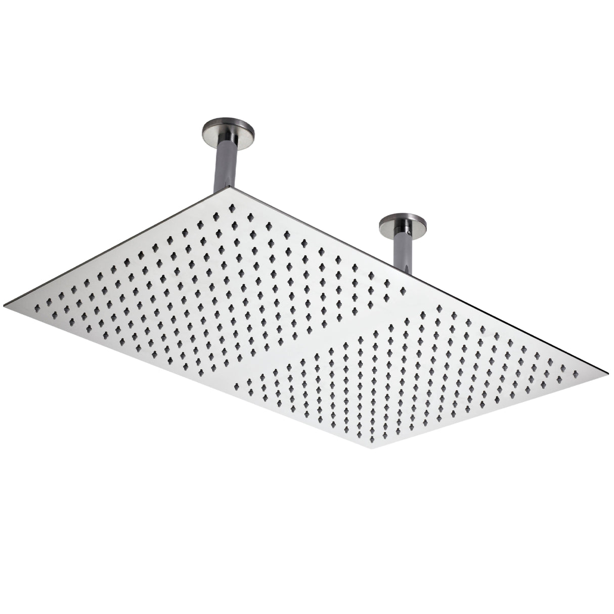 Hudson Reed Rectangular Fixed Head Shower & Ceiling Arm 600x400mm Chrome HEAD66