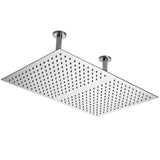 Hudson Reed Rectangular Fixed Head Shower & Ceiling Arm 600x400mm Chrome HEAD66