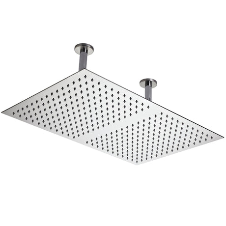 Hudson Reed Rectangular Fixed Head Shower & Ceiling Arm 600x400mm Chrome HEAD66