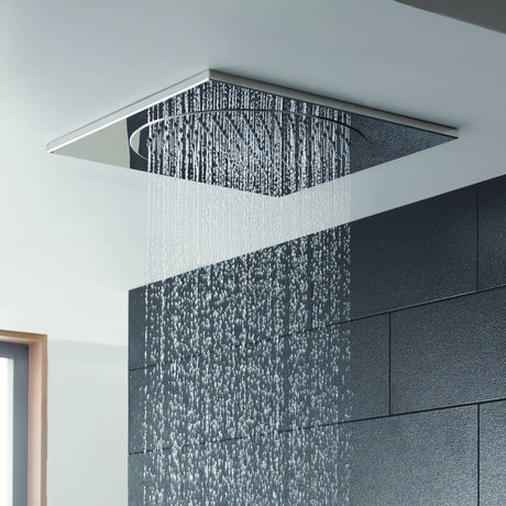 Hudson Reed Square Ceiling Tile Fixed Head Shower 500x500mm Chrome HEAD82 LS
