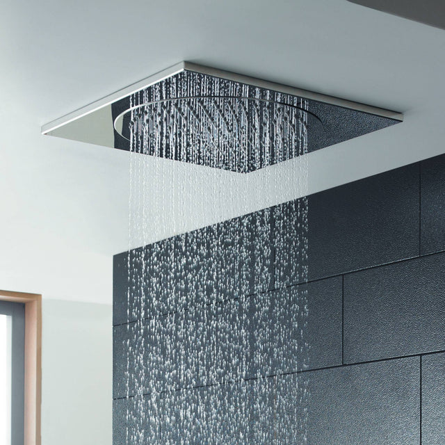 Hudson Reed Square Ceiling Tile Fixed Head Shower 500x500mm Chrome HEAD82 LS