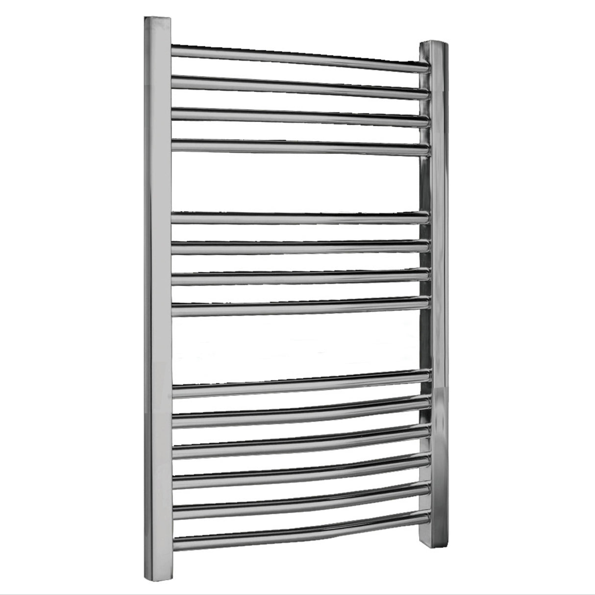 Nuie Bridge Curved Ladder Heated Towel Rail Chrome W500mm HK385