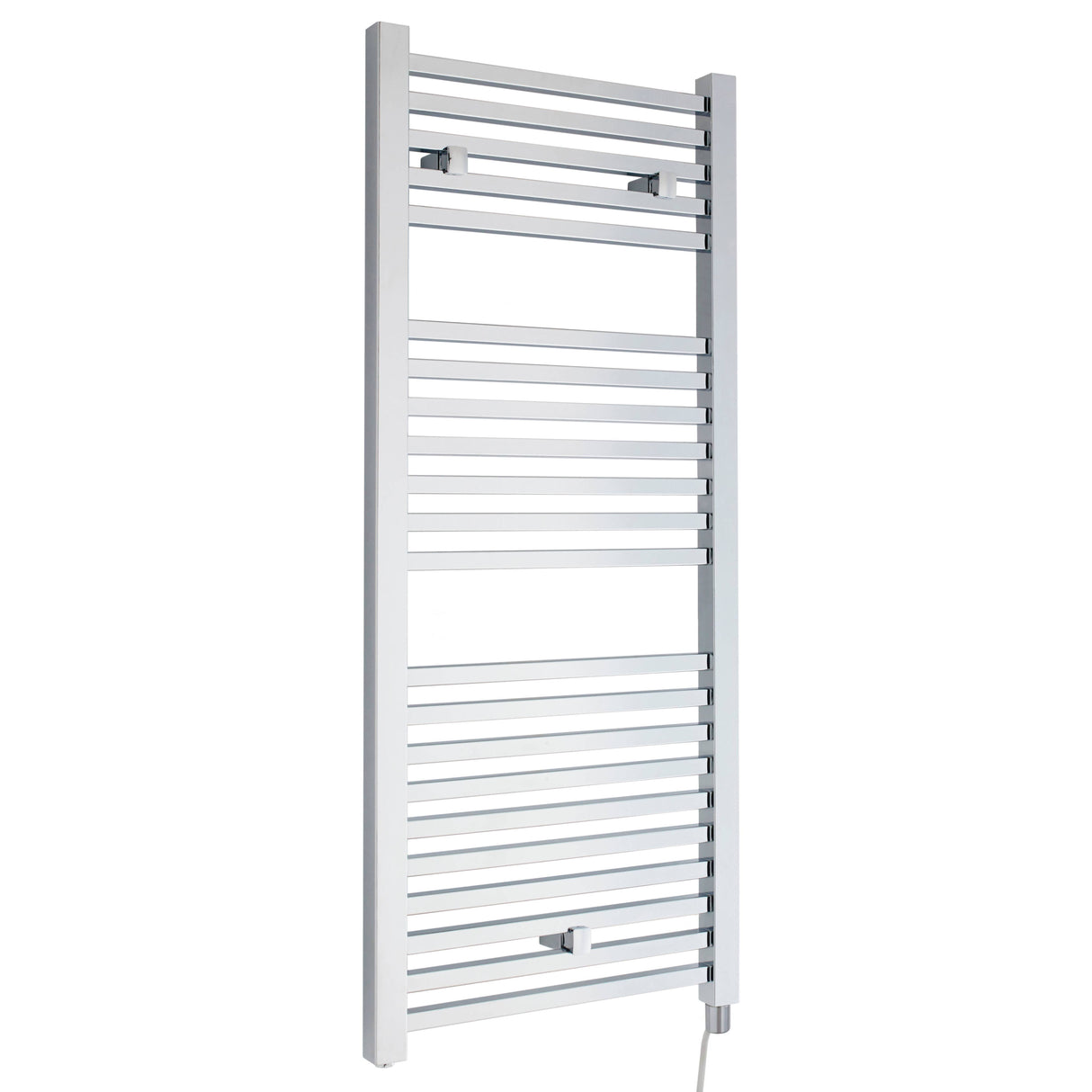 Nuie Ladder Electric Heated Towel Rail - 22 Square Rails - H1110 x W500mm Chrome HL151