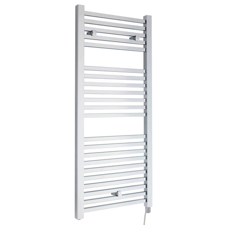 Nuie Ladder Electric Heated Towel Rail - 22 Square Rails - H1110 x W500mm Chrome HL151
