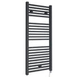 Nuie Ladder Electric Heated Towel Rail - 22 Square Rails - H1110 x W500mm Anthracite HL153