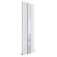 Nuie Revive Designer Vertical Double Panel Radiator With Mirror H1800 x W499mm Gloss White HL331