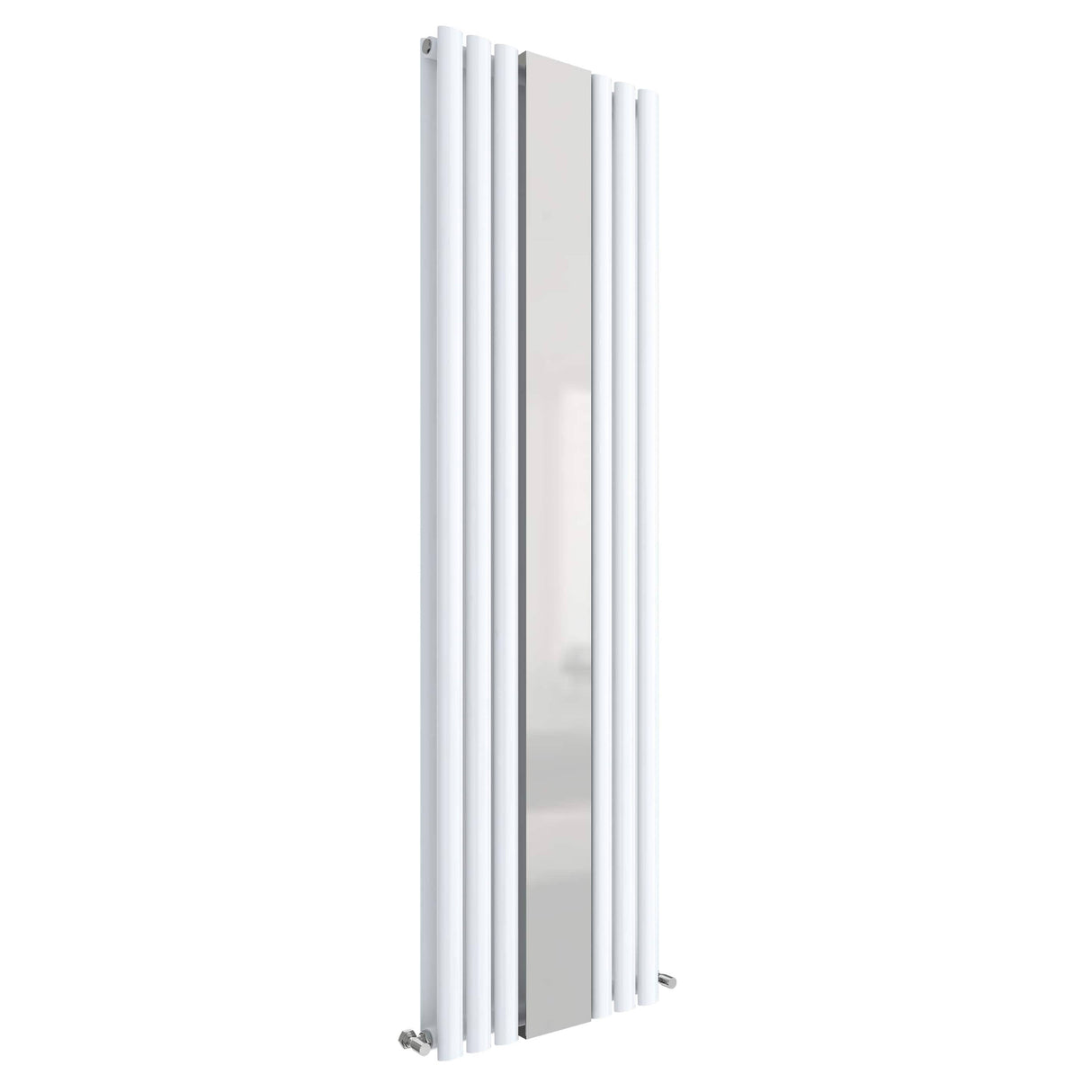 Nuie Revive Designer Vertical Double Panel Radiator With Mirror H1800 x W499mm Gloss White HL331