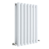 Nuie Revive Designer Horizontal Double Panel Radiator H600 x W412mm Gloss White HL337D