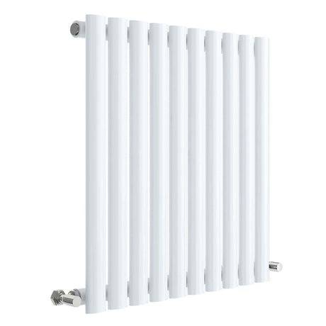 Nuie Revive Designer Horizontal Single Panel Radiator H600 x W586mm Gloss White HL338